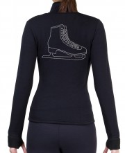 Fitted Skating Fleece Jacket with Rhinestones R222