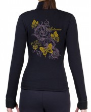 Fitted Skating Fleece Jacket with Print P53