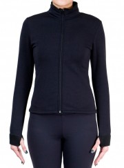Fitted Skating Fleece Jacket Solid Color